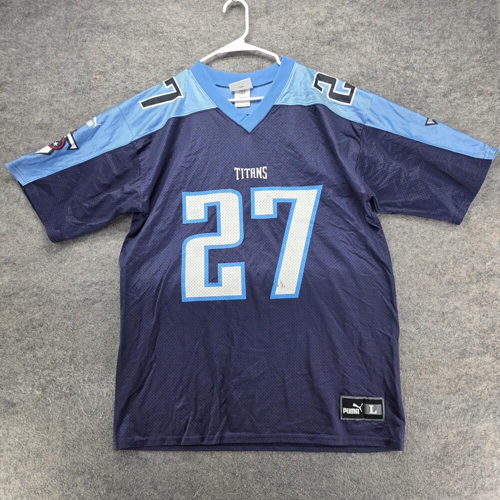 Tennessee Titans Football Jersey Mens L Blue NFL Puma George 27 Made In USA